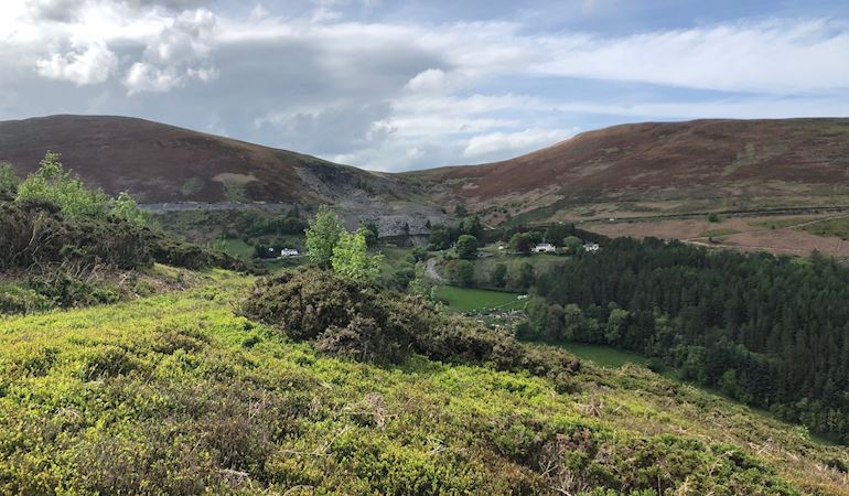 Llantysilio Taken From The Maesyrychen Mountain